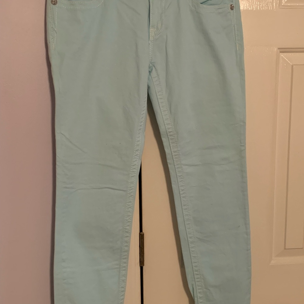 Miss Me Skinny Jeans Pale Aqua